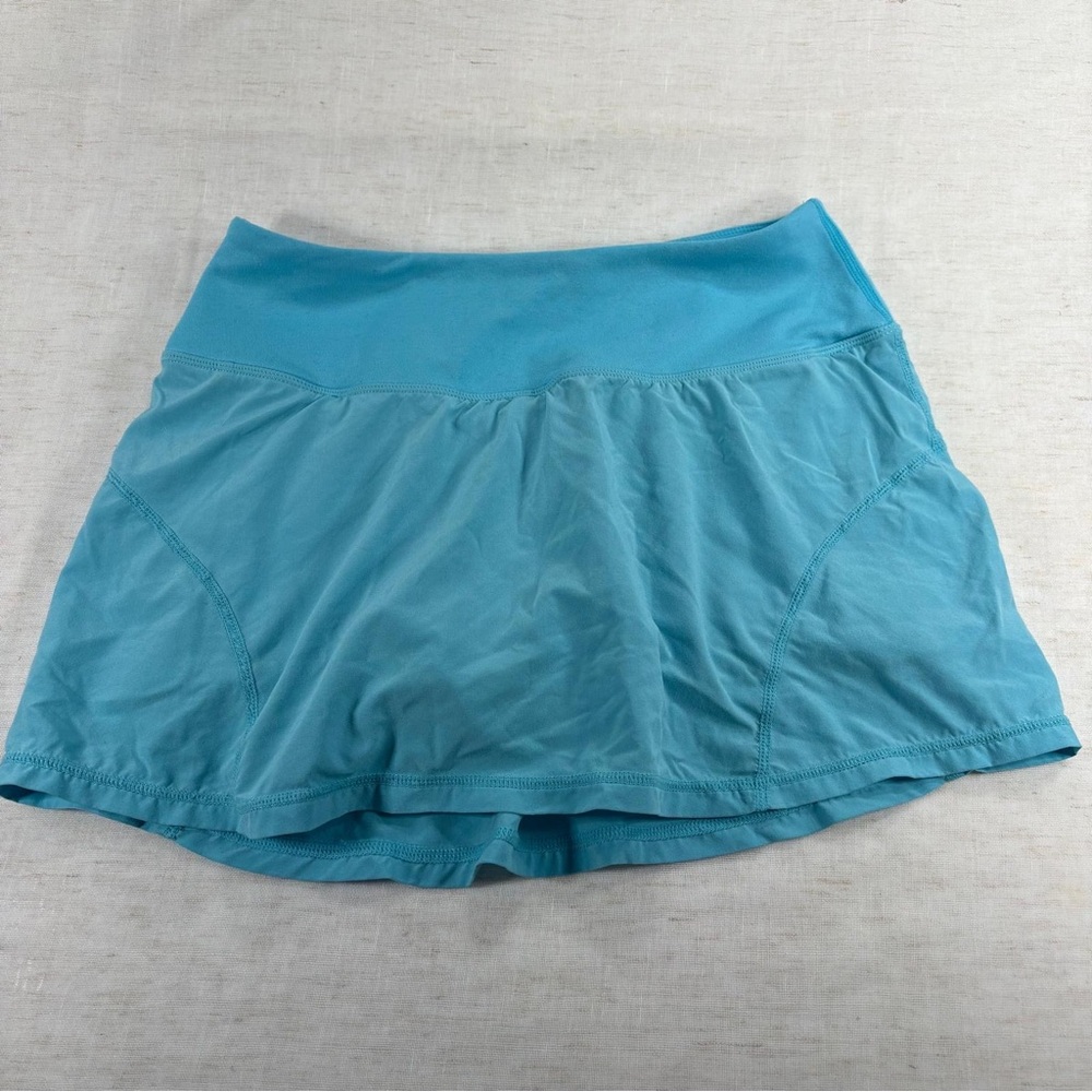 Zella Women’s Blue Athletic Skort XS/TP Pull-On Built-In Shorts Stretch